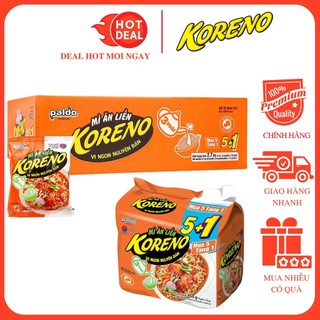 Thùng 30 gói mì koreno vị kim chi paldo 75g/gói