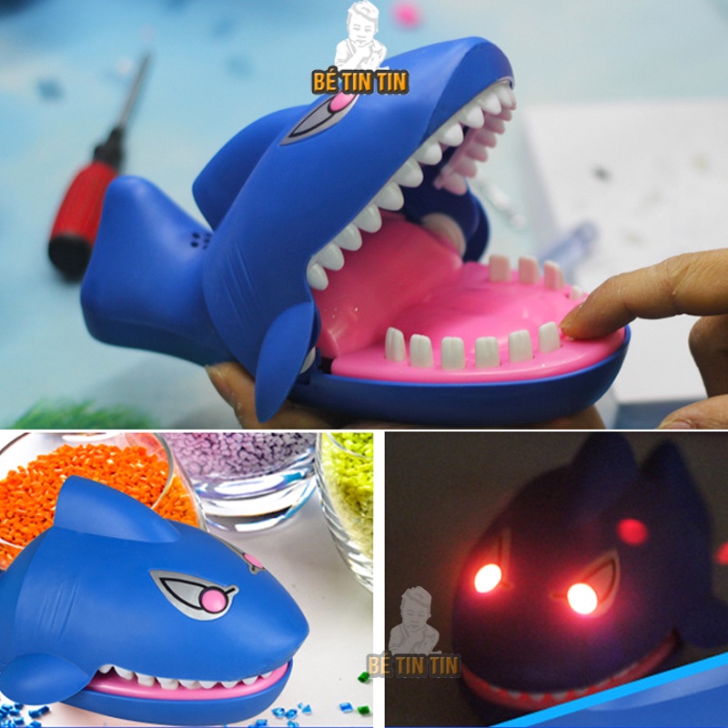 Đồ Chơi CÁ MẬP Cắn Tay CÓ LOA CÓ NHẠC / Đồ Chơi Cá Sấu Khám Răng Cho Bé - Đồ Chơi TinTin