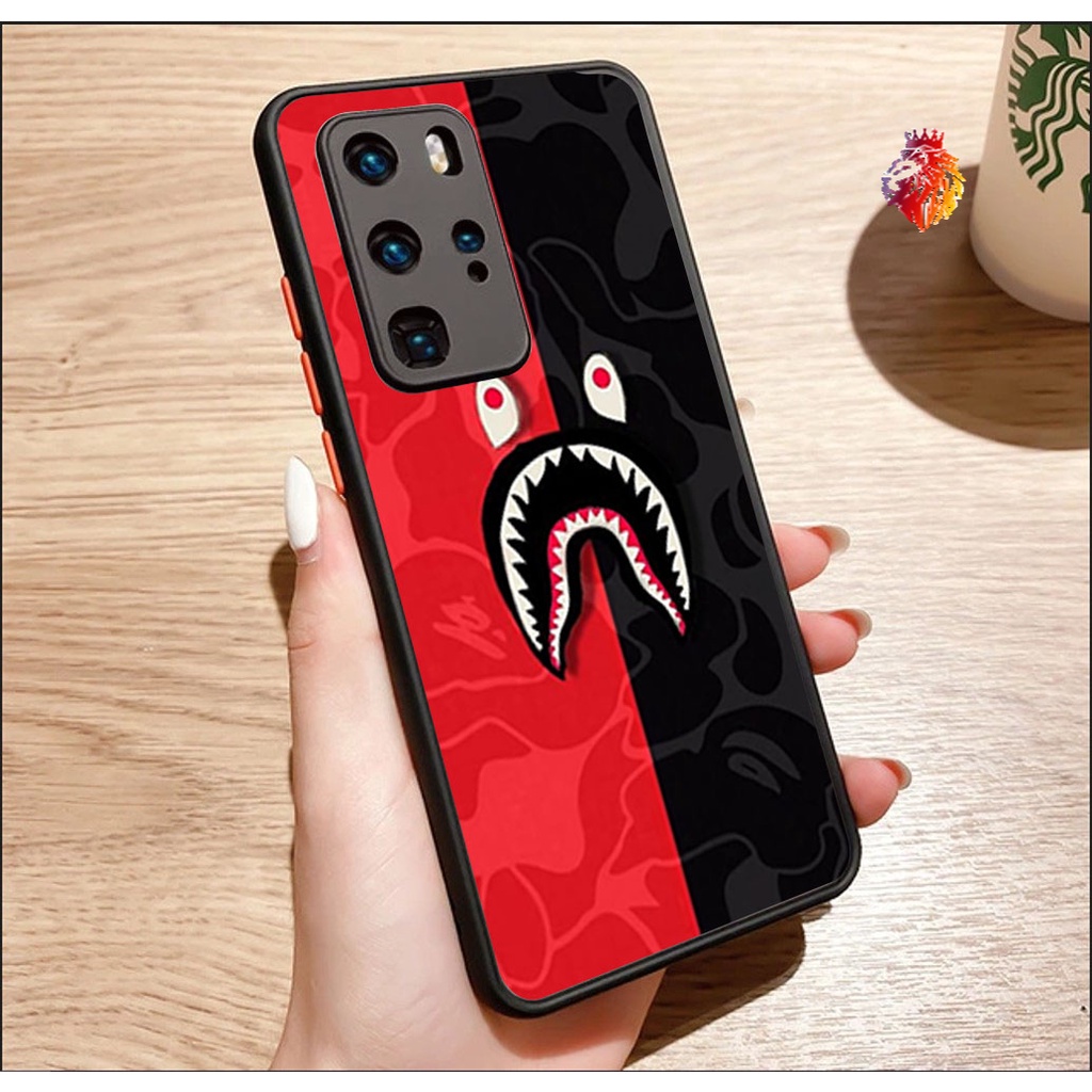 Ốp lưng BAPE SHARK Oppo nhám chống xước A3S A5S A96 RENO 6,7,6Z,7Z,8. F9 F11PRO.. REALME - OP-03 - LionKing Store