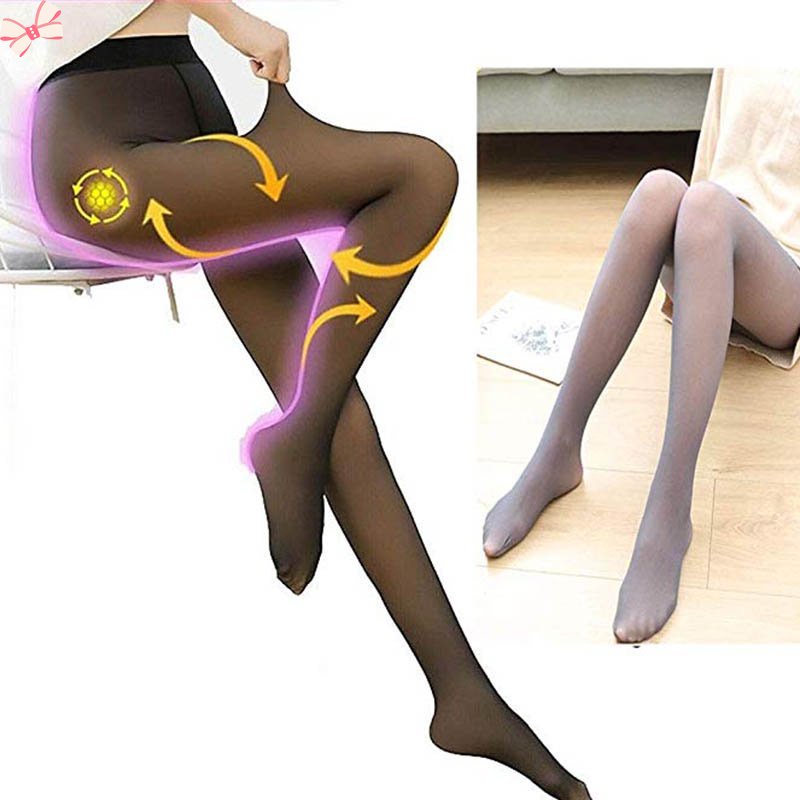 Quần Tất Dày Dặn Giữ Ấm Màu Đen Cho Nữ