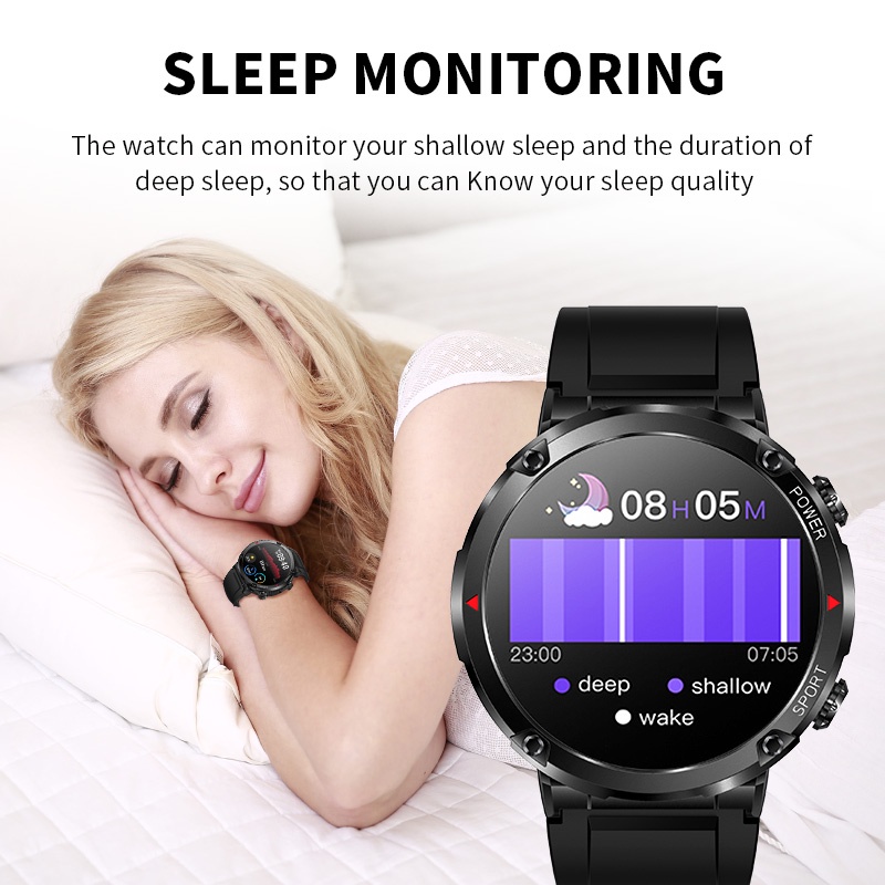 Đồng Hồ Thông Minh LIGE Nam Màn Hình IPS HD 1.6'' Cuộc Gọi Bluetooth Đồng Hồ Đeo Tay Chống Nước IP68 Pin Dung Lượng Lớn Đồng Hồ Thông Minh Smartwatch Cho Android Và Ios