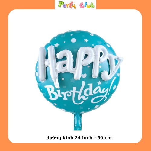 Bong bóng nhôm chữ happy birthday nổi trang trí sinh nhật