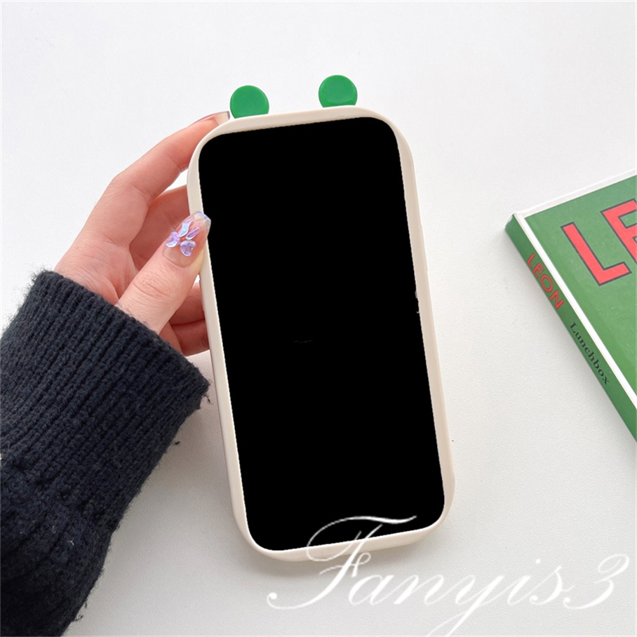 Ốp Điện Thoại Mềm Họa Tiết Ếch / Vịt Dễ Thương Cho iPhone 14 13 12 11 Pro Max X XR Xs Max 14 13 12 11