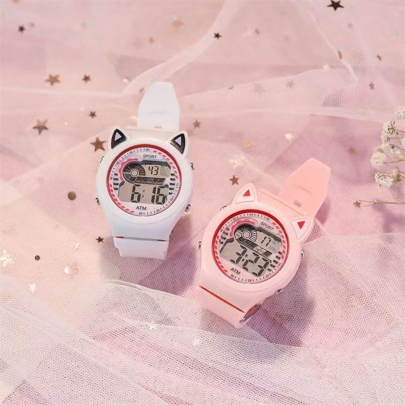 Ins niche Đồng Hồ Thể Thao Điện Dung Dạ Quang Chống Nước Đa Năng Dễ Thương Cho Học Sinh Trung Học Và Trẻ Em
