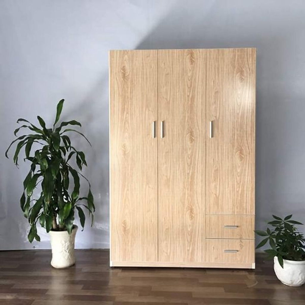 Tủ nhựa Tundo 3 cánh màu gỗ sồi 1m2 x 1m8