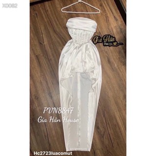 hc17- đầm cup đuôi cá dự tiệc, 3 màu