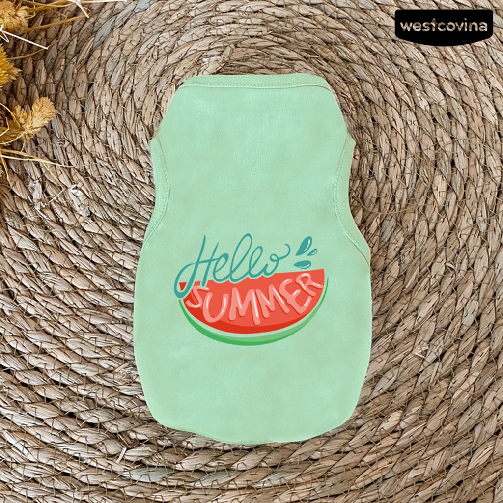 [COD]♘Áo Thun In Hình Thời Trang Đường Phố Thoải Mái Cho Thú Cưng