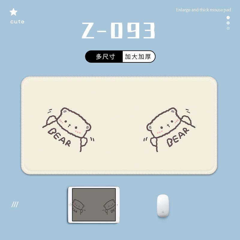 Tấm Lót Chuột Và Bàn Phím Máy Tính Cỡ Lớn Chống Trượt In Hoạt Hình Dễ Thương Cho Học Sinh / Văn Phòng