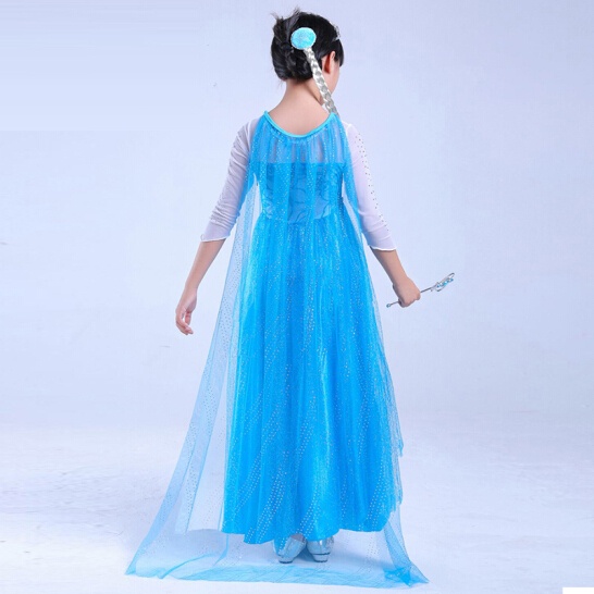 🍄   Váy Đầm Công Chúa Elsa + Tà Dài Dài Chạm Đất