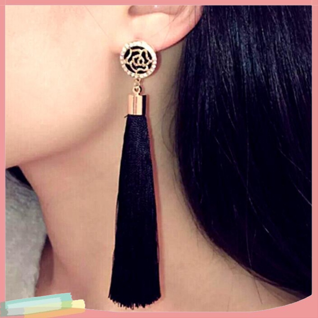 Đôi khuyên tai tua rua phong cách thời trang Bohemian cho nữ