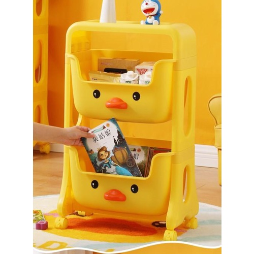 Kệ Xe Đẩy Vịt Vàng Nhiều Tầng Siêu Đáng Yêu