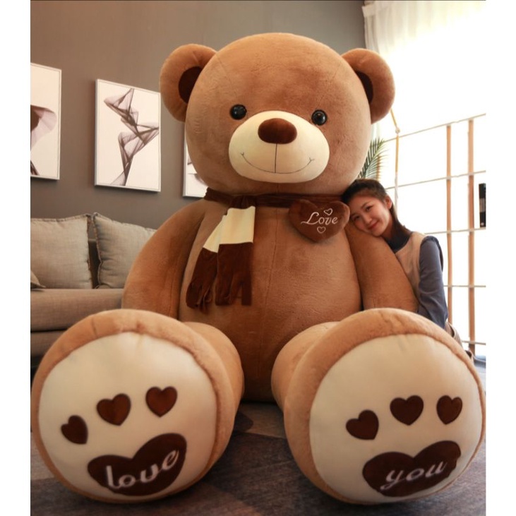 Gấu bông Teddy cao cấp siêu to, gấu bông làm quà tặng, kích thước 1m2 1m6 và 1m8.