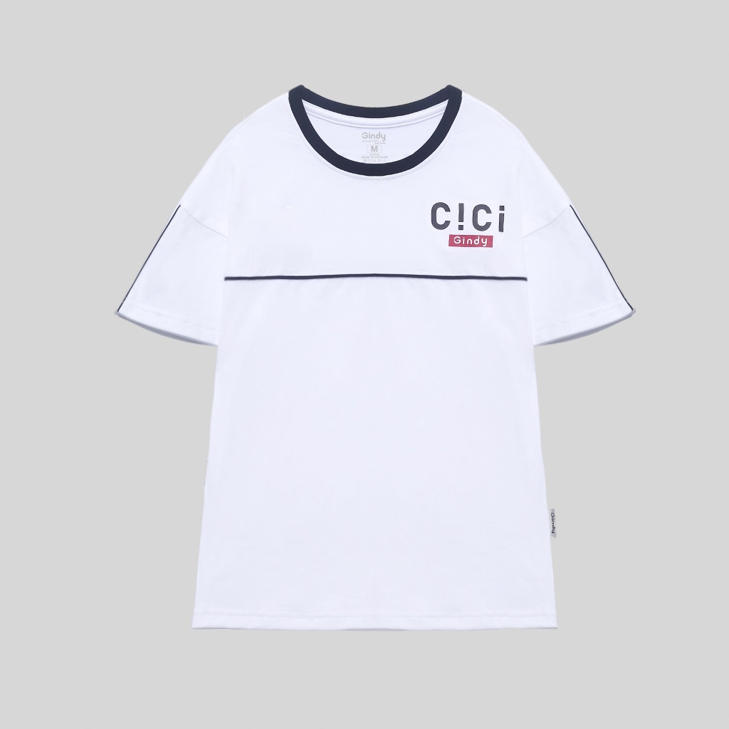 Áo phông unisex tay lỡ form rộng thun basic chất cotton thoáng mát thấm hút mồ hôi GINDY local brand A014