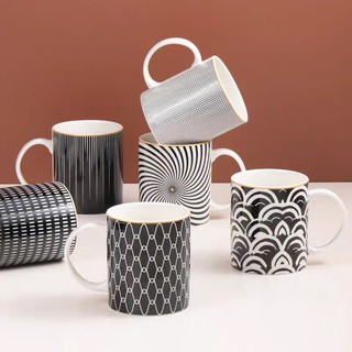 Cốc sứ uống trà, cafe phong cách nhiều màu sắc
