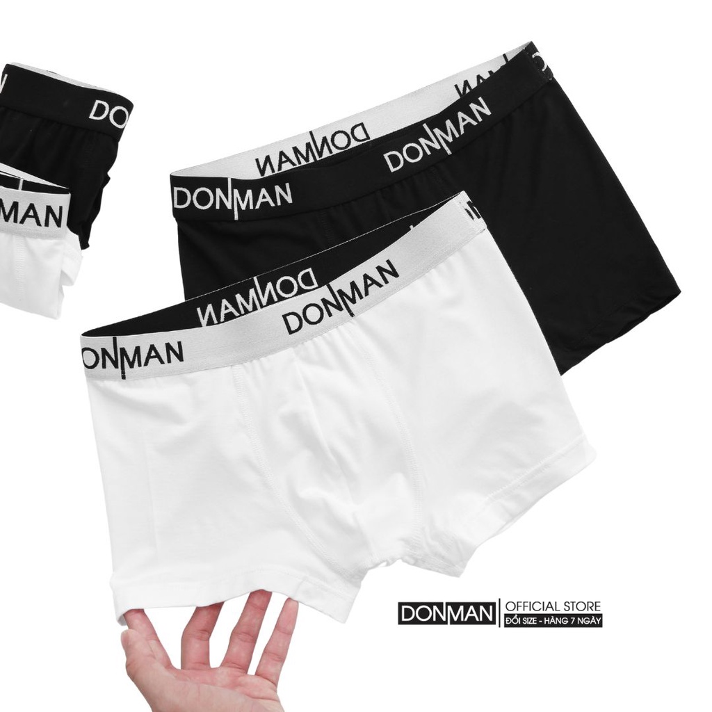 Quần lót boxer nam cao cấp DONMAN chất Bambo mềm mịn, co giãn cao cấp, kháng khuẩn tốt - QL04