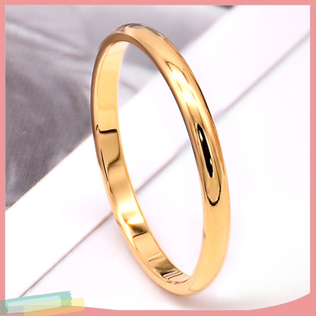 Nhẫn Thép Titan Chống Dị Ứng Kiểu Dáng Thời Trang Cho Cặp Đôi