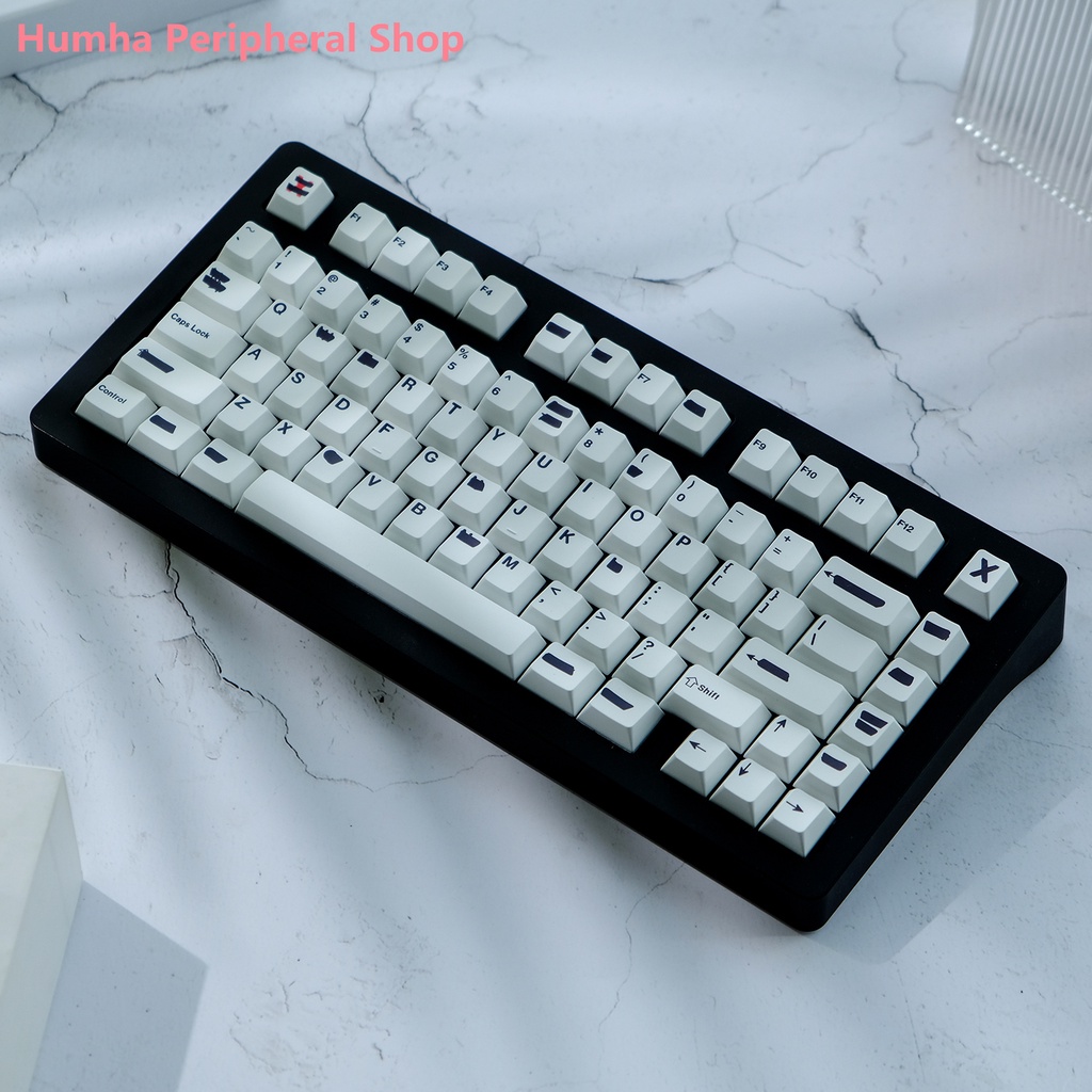 Humha Bàn Phím Cơ cherry profile Chất Liệu Nhuộm Màu Đỏ Cá Nhân Hóa