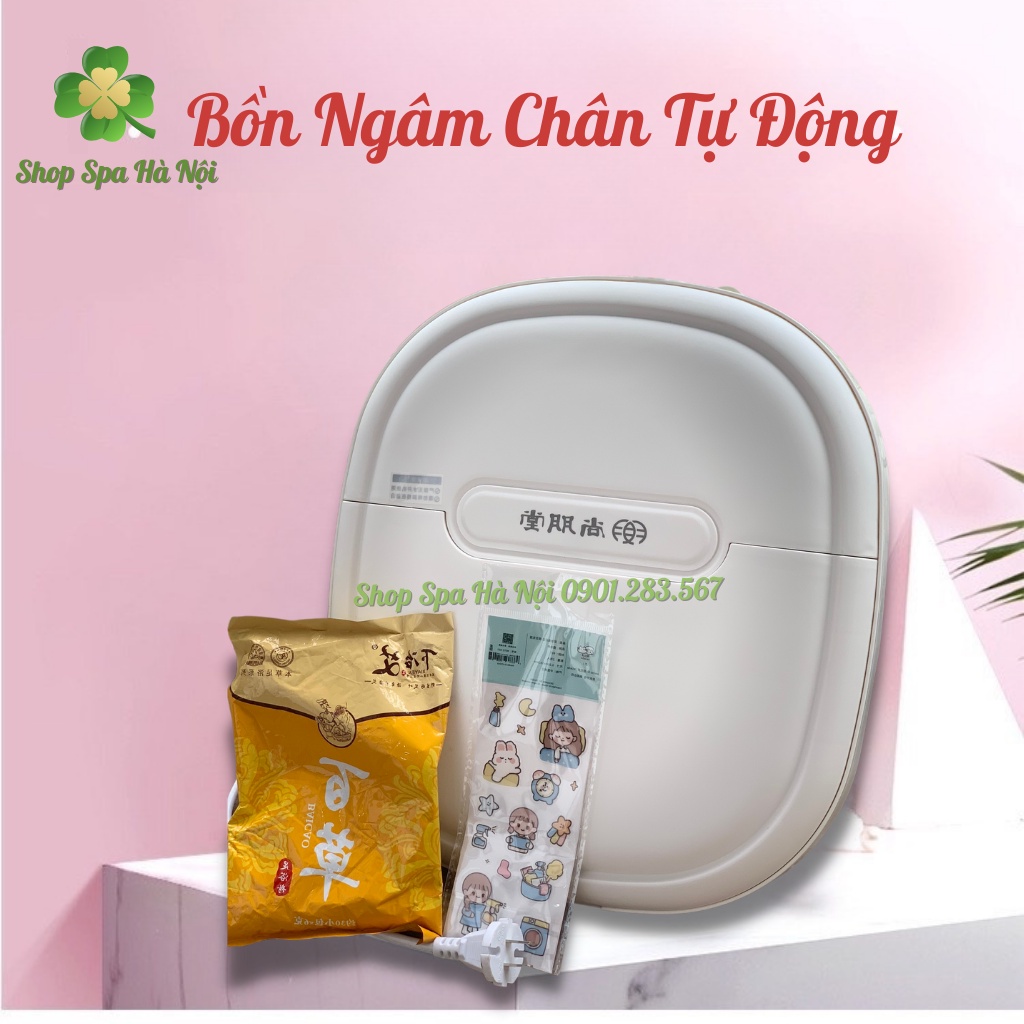 Bồn Ngâm Massage Chân Gấp Gọn Sục Khí Tự Động, Đèn Hồng Ngoại Làm Ấm Nước - An Toàn, Tiện Dụng