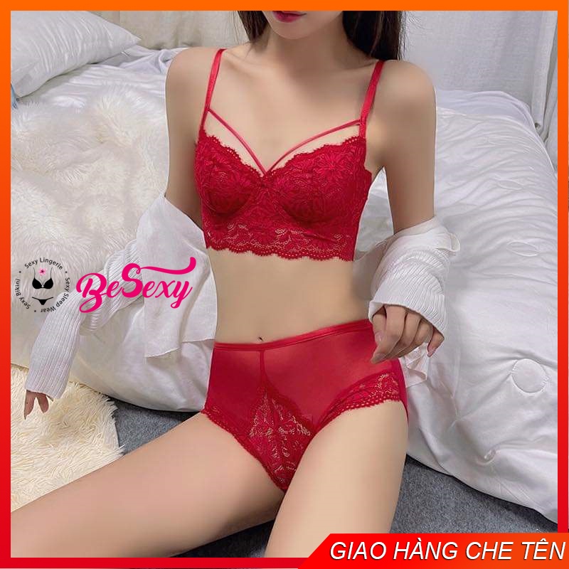 Bộ đồ lót gọng không đệm quần cạp cao che bụng cực sexy