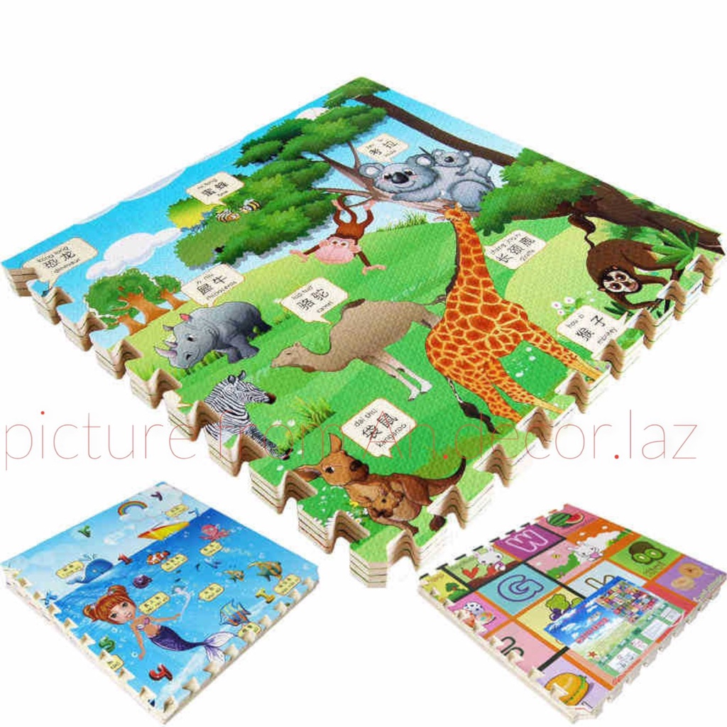 XỐP GHÉP TRẢI SÀN 60x60 CM LOẠI 1, SET 4 TẤM, ĐỦ MẪU