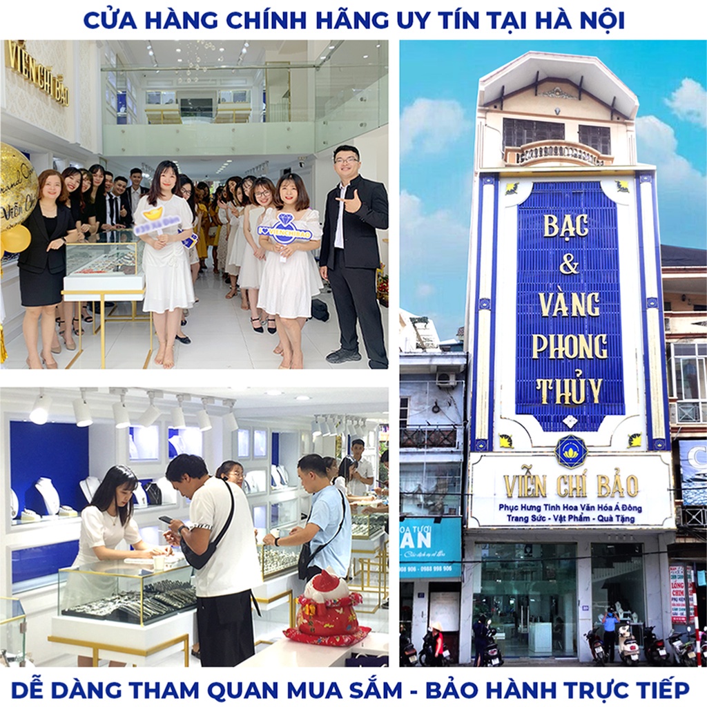 Nhẫn tứ phương lai tài đính đá chất liệu bạc Thái 925 thời trang phụ kiện trang sức nữ Viễn Chí Bảo N000639