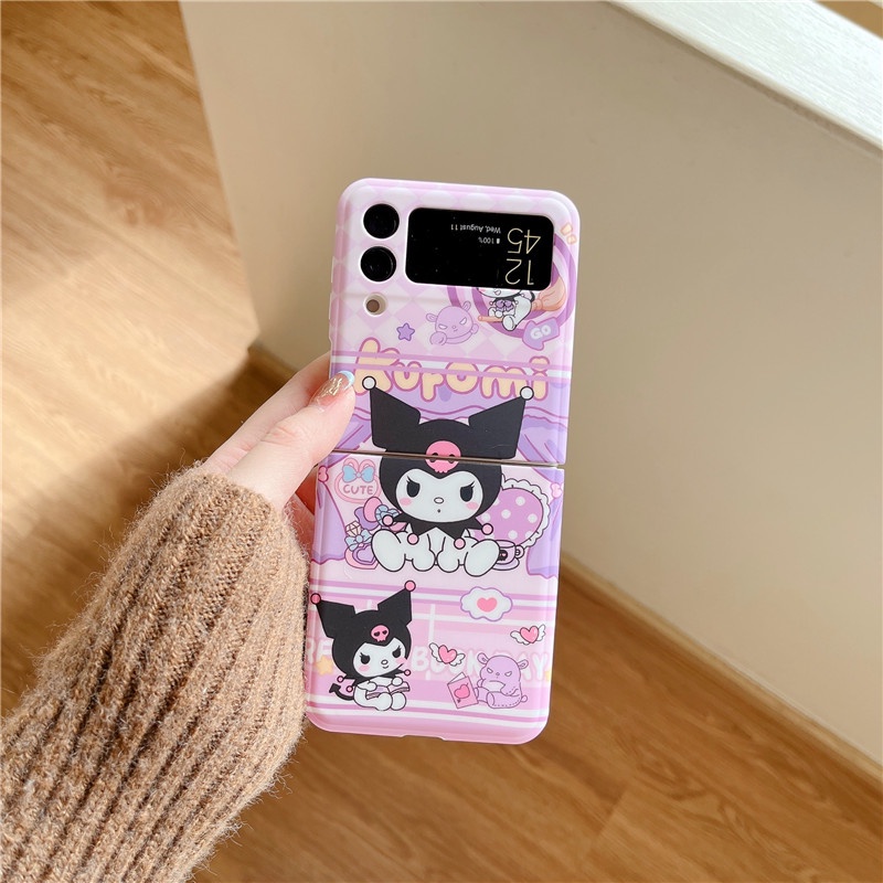 Hoạt Hình Bao Da Điện Thoại Nắp Gập Siêu Mỏng Chống Sốc Hình koulomi Dễ Thương Cho samsung galaxy z flip 4 z flip 5 z flip 4 flip 4 z flip 5 Ốp