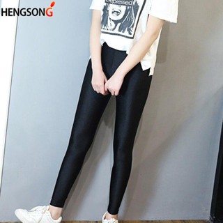 Quần Legging Đen Bóng Co Giãn Cỡ Lớn Thời Trang Cho Nữ