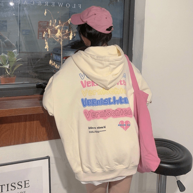 Áo Khoác Nỉ Nữ Dây Khóa Kéo Nón 2 Lớp Có Dây Rút 3 Màu Dễ Mặc NEW UNISEX