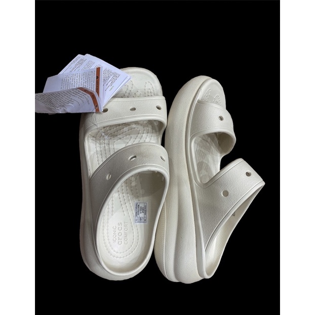 Dép Cross Quai Ngang 2 Quai Classic Đế Cao tặng kèm 10 sticker ngẫu nhiên