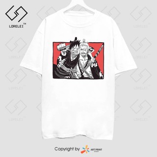 Áo thun One Piece Luffy Zoro ngắn tay