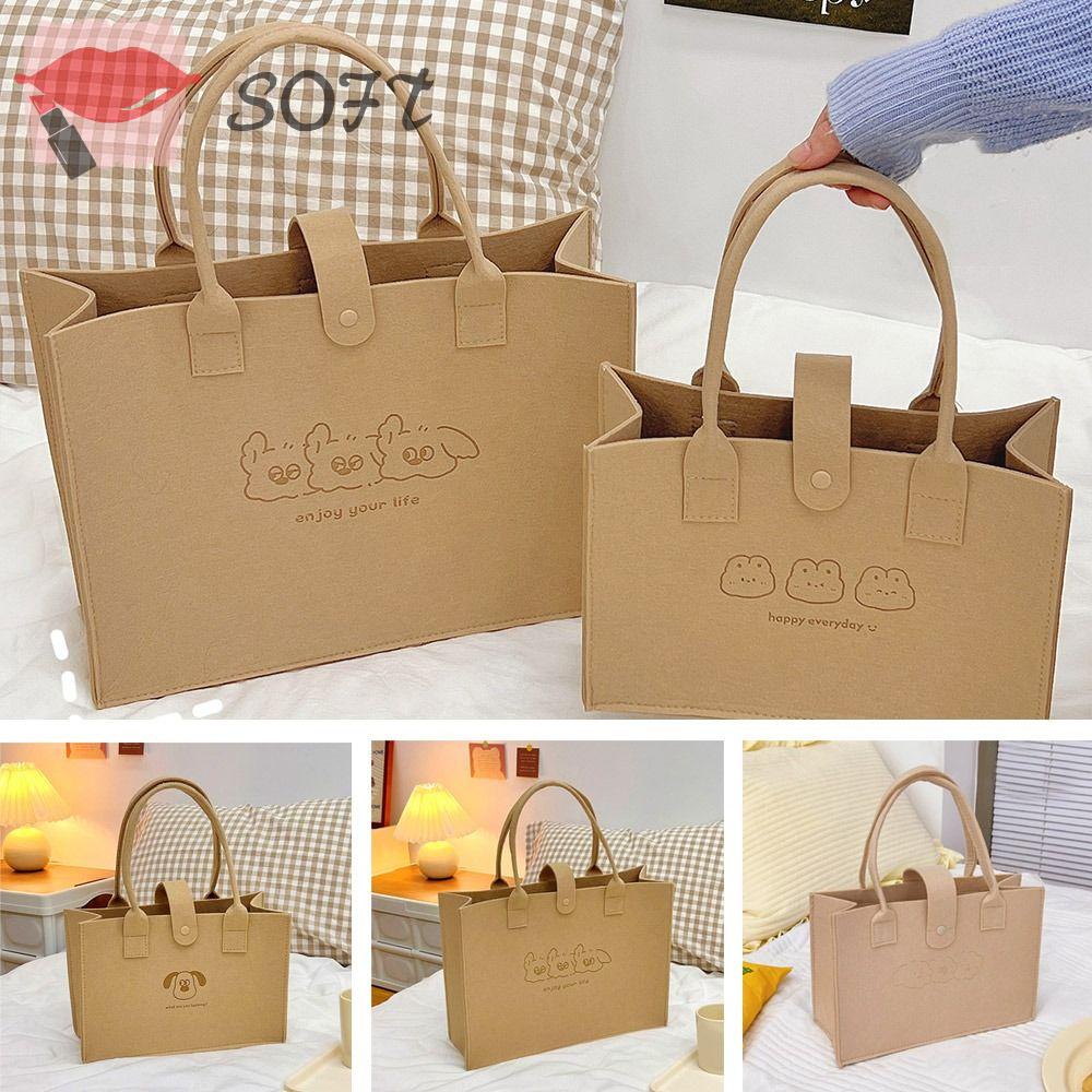 Túi Xách Đựng Đồ Đa Năng Thời Trang Bằng Vải Nỉ