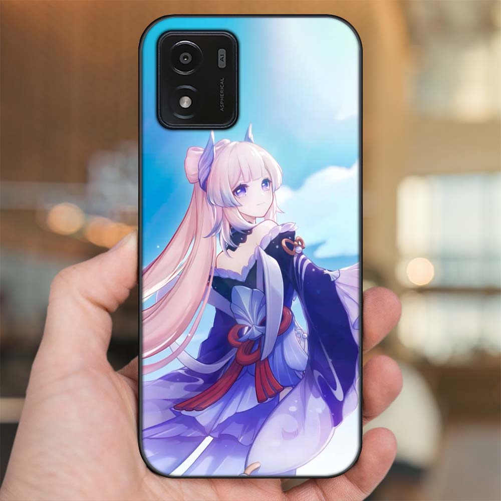 Ốp lưng Vivo Y01 viền đen in hình Sangonomiya Kokomi Genshin Impact