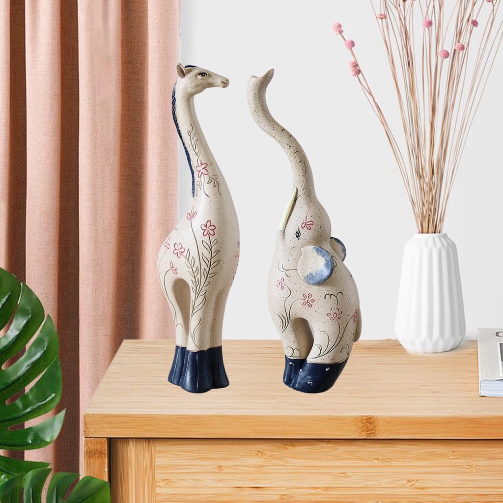 Tượng LOVIVER hình động vật trang trí văn phòng phong cách retro