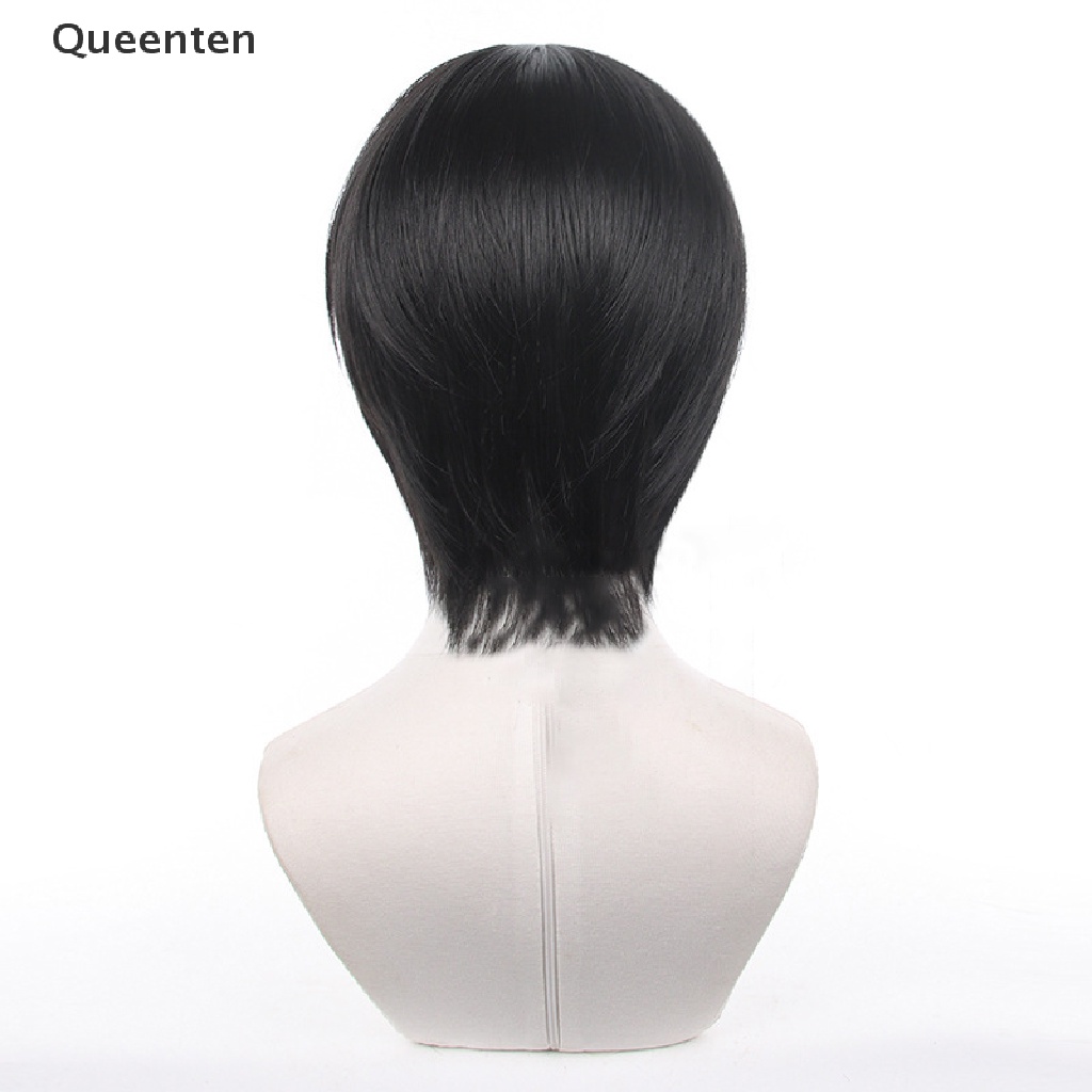 Tóc Giả Ngắn Màu Đen Hóa Trang Nhân Vật Yoshida Hirofumi Bằng Sợi Tổng Hợp Chịu Nhiệt