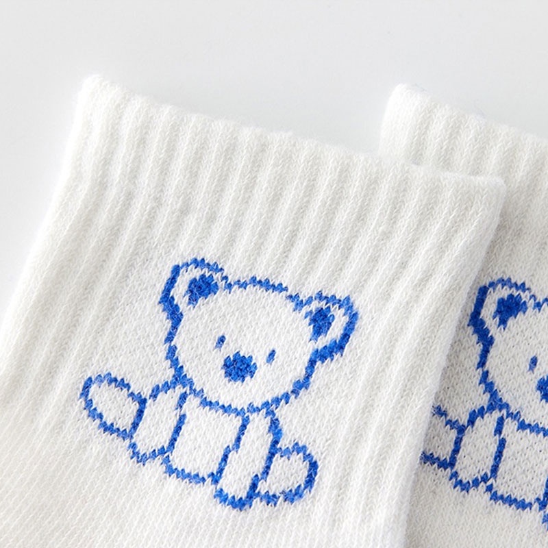 Set 5 Đôi Vớ Giữ Ấm Họa Tiết Hoạt Hình Dễ Thương Cho Bé Từ 1-9 Tuổi