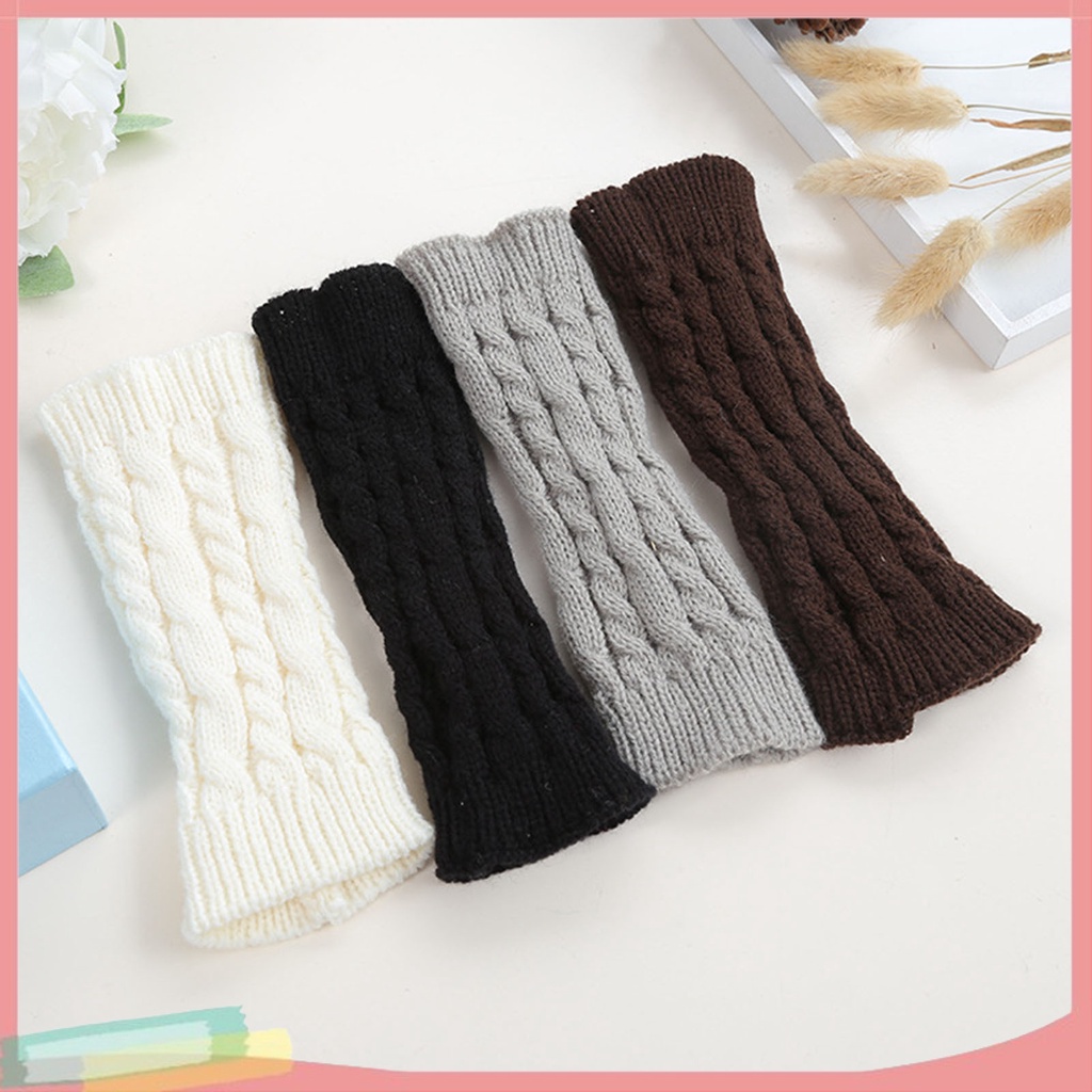 Găng tay giữ ấm hở ngón thời trang cho nữ