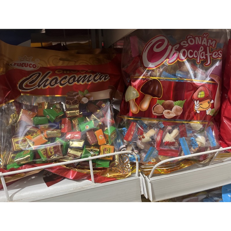 Kẹo Socola/ Chocolate Vuông Vị Dưa Hấu Phú Cường Gói 350g