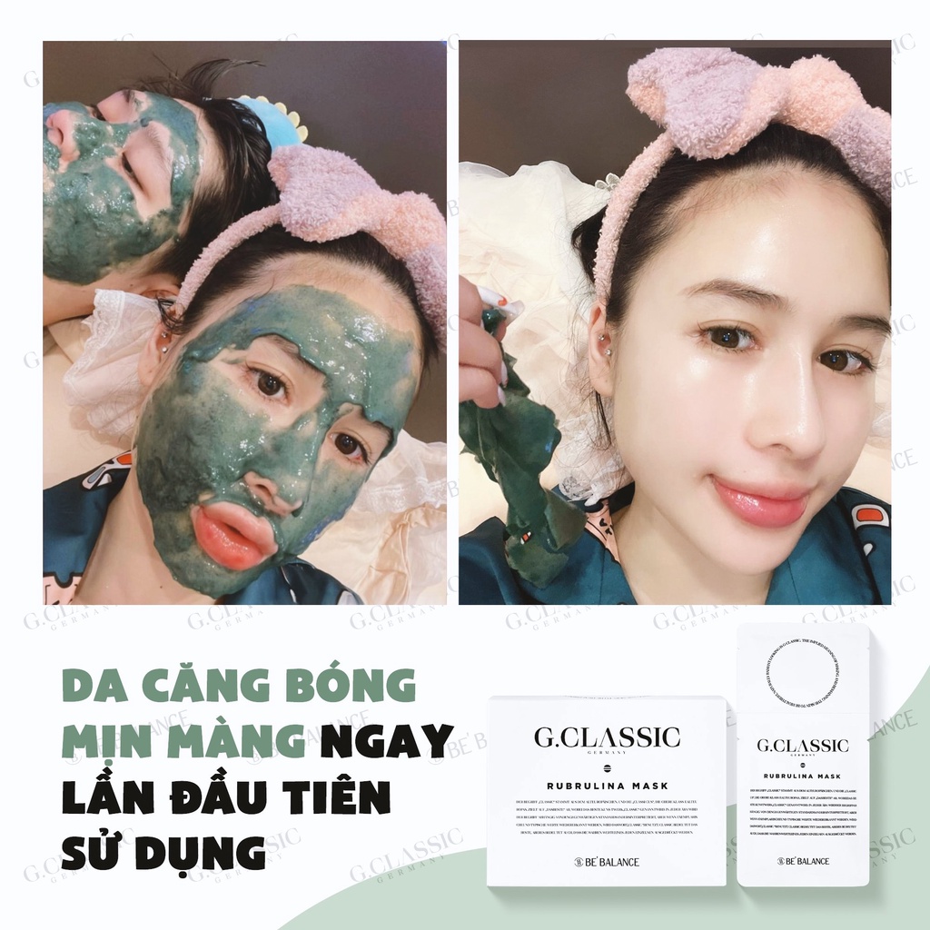 Mặt Nạ Vi Tảo Xoắn Sáng Da, Ngừa Lão Hóa Làm Dịu  BE'BALANCE G.Classic Rubrulina Mask - 70G (6Mask)