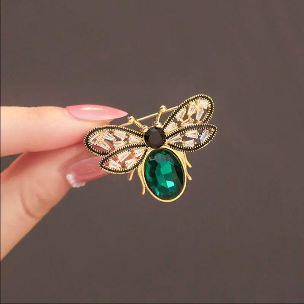 Ghim Cài Áo Hình Chú Ong Bằng Hợp Kim Thiết Kế Tinh Tế Thời Trang Cho Nữ