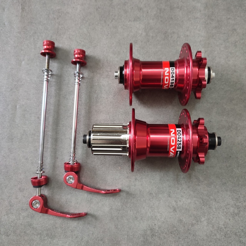 Bộ Hub Novatech D041SB/D042SB 28H 32H 36H bộ đùm xe đạp phụ kiện xe đạp