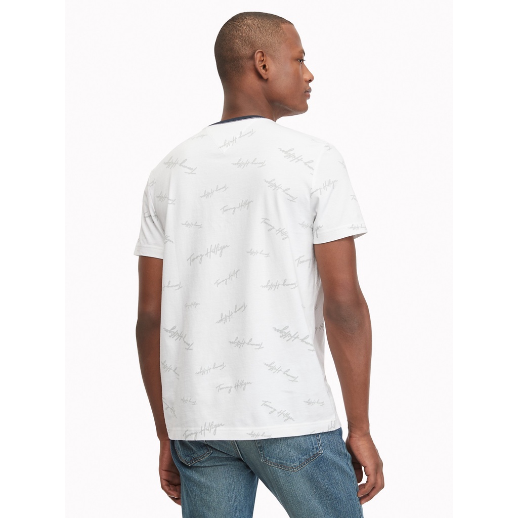 Áo Thun Tommy Cổ Tròn nam nữ 2022 chính hãng Tommy essential Script Logo T-Shirt