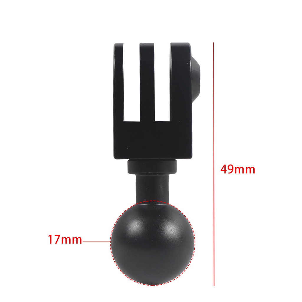 Ngàm Gắn Máy Ảnh Đầu Bi XT-XINTE 17mm Bằng Hợp Kim Nhôm