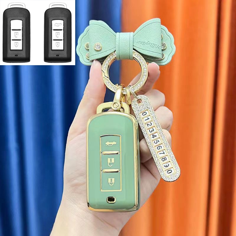 Bao Da, Ốp Bảo Vệ, Vỏ Bọc chìa khóa Cho Mitsubishi Xpander, Outlander, Triton, Attrage, Mirage, Pajero Sport