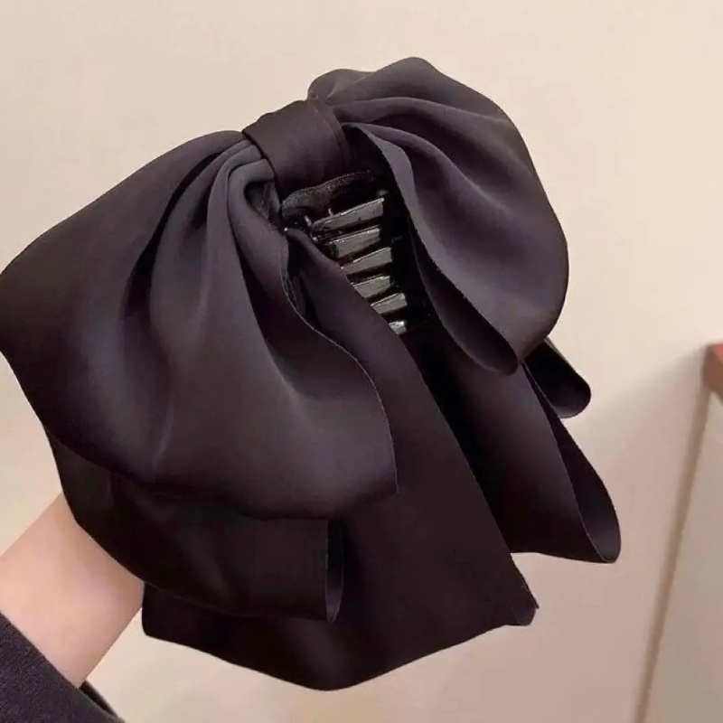 Kẹp Tóc Hình Nơ Lớn Đơn Giản Phong Cách Hàn Quốc Dành Cho Nữ