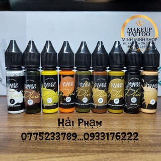 [CHÍNH HÃNG] Mực Phun Môi Makeup Tattoo Nga, Mực Phun Xăm Mày Môi Mí Chai 15ml
