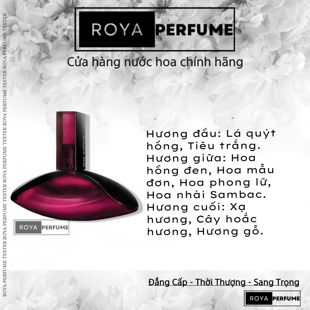 -𝑹𝑶𝑱𝑨- Nước Hoa Nữ Calvin Klein CK Deep Euphoria EDP -𝑹𝑶𝑱𝑨-