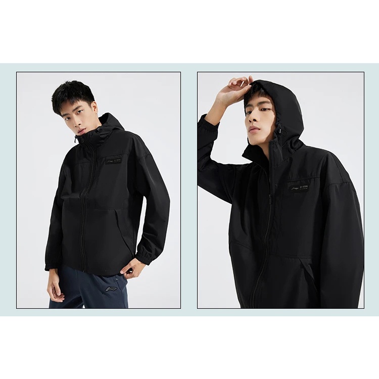 Áo khoác gió nam Lining 2 lớp AFDR399 - Hàng sẵn 2022