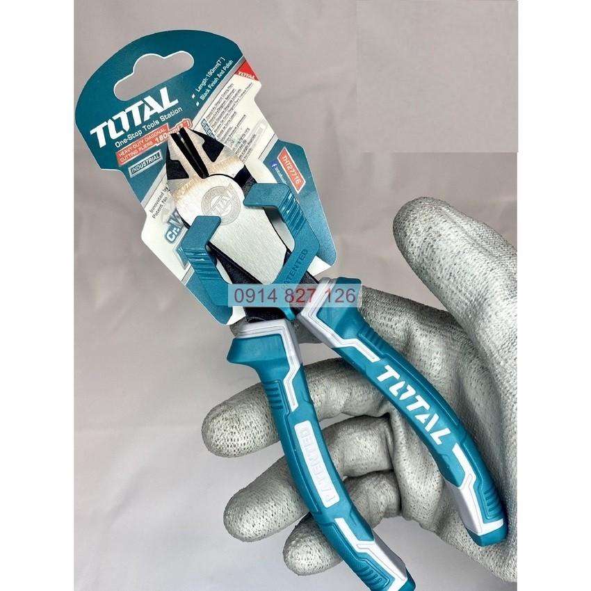 Kìm cắt TOTAL THT27716 7 inch, hợp kim cao cấp chống gỉ sét, cách điện 1000V, Bh 12 tháng Kouritsu Official Store