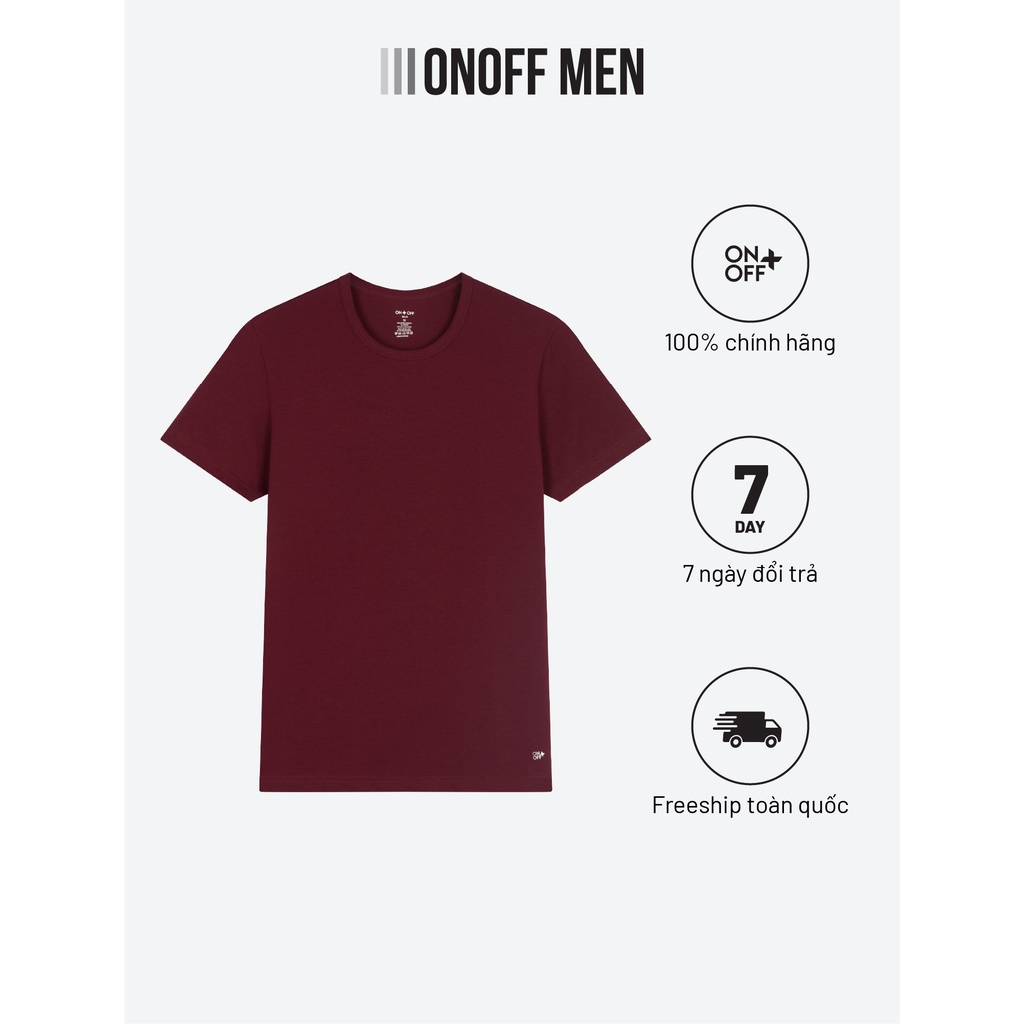 Áo thun cotton ngắn tay nam form ôm sát khỏe khoắn - ONOFF H17TS17024