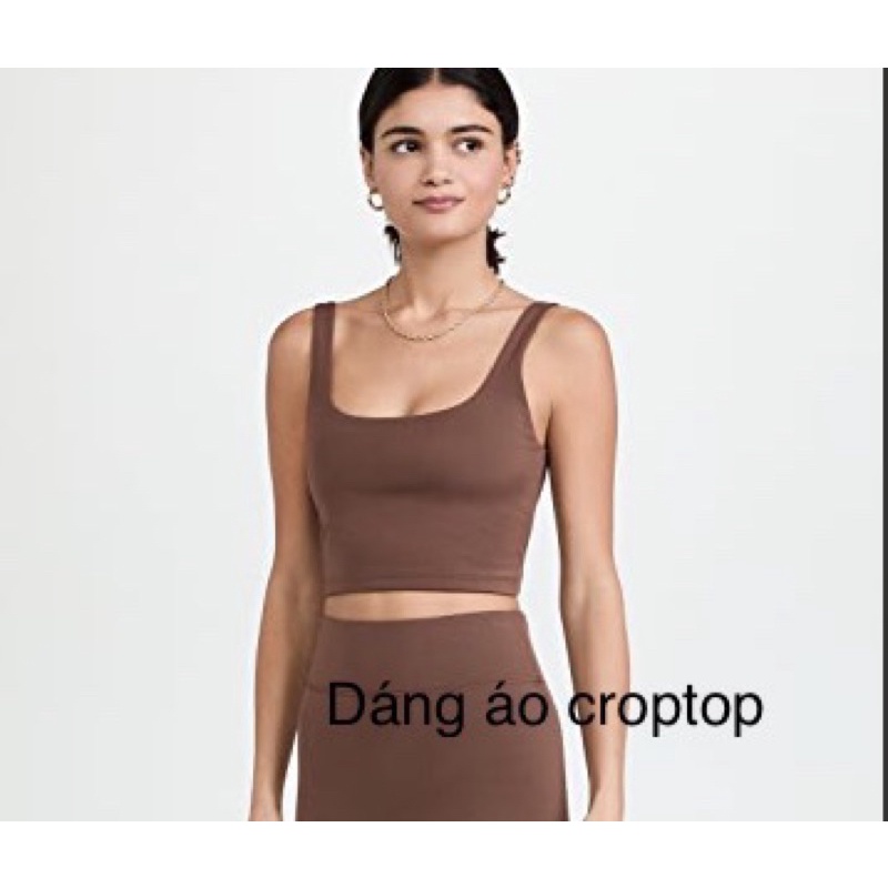 Áo Bra Tập Gym Yoga Dáng Croptop Sẵn Mút  Co Giãn Tốt Hàng Xuất Xịn